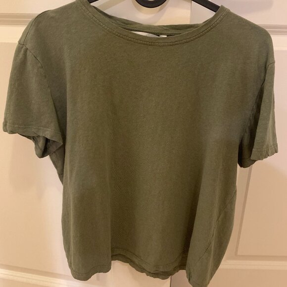 Mango Olive Green T-Shirt - Picture 1 of 9